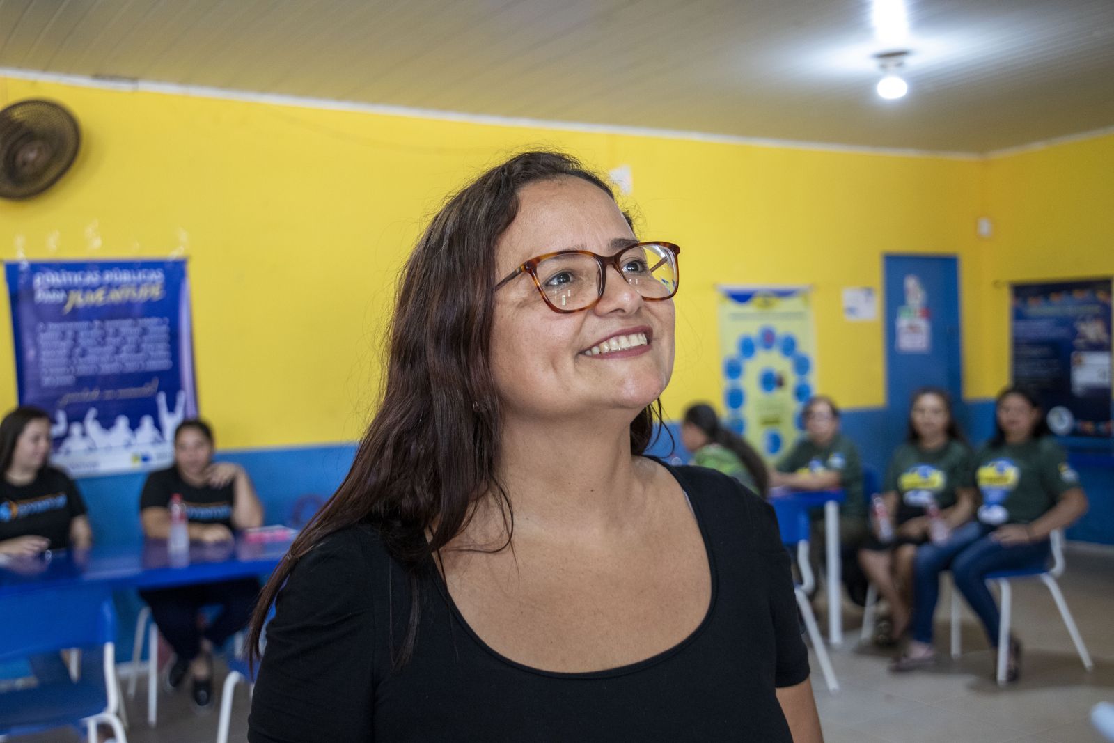 A professora Silvana elogiou o atendimento rápido e organizado