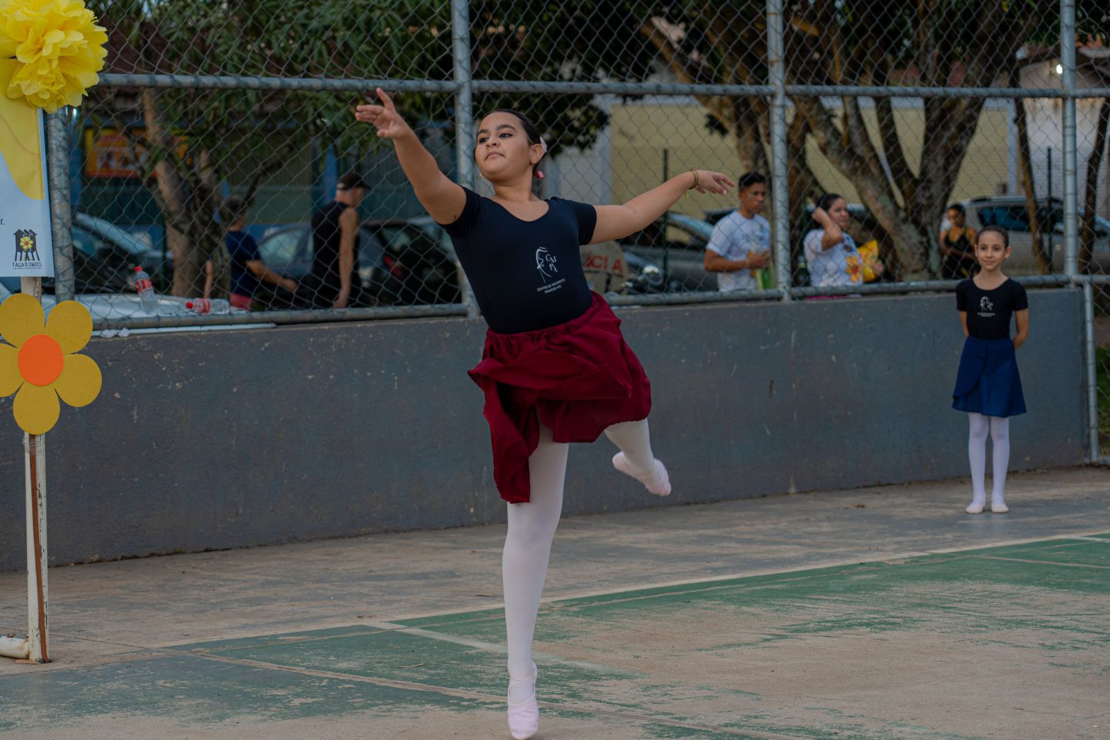 Teve apresentações de ballet e ginástica rítmica, brincadeiras e pintura, além de vacinação