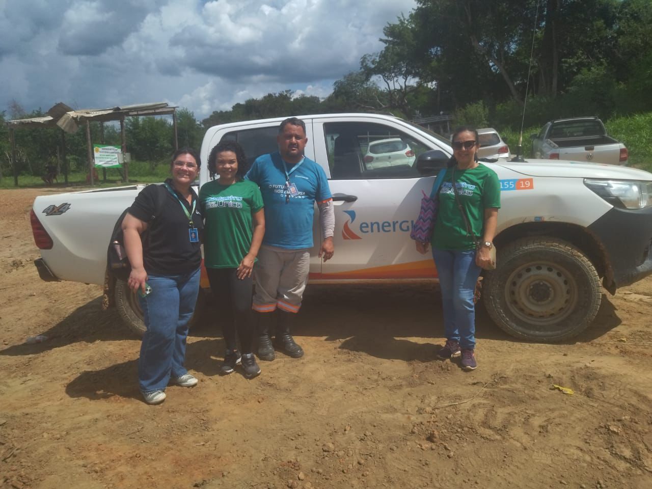 Equipe do cadastro esteve presente para cadastrar as famílias no programa Luz do Povo