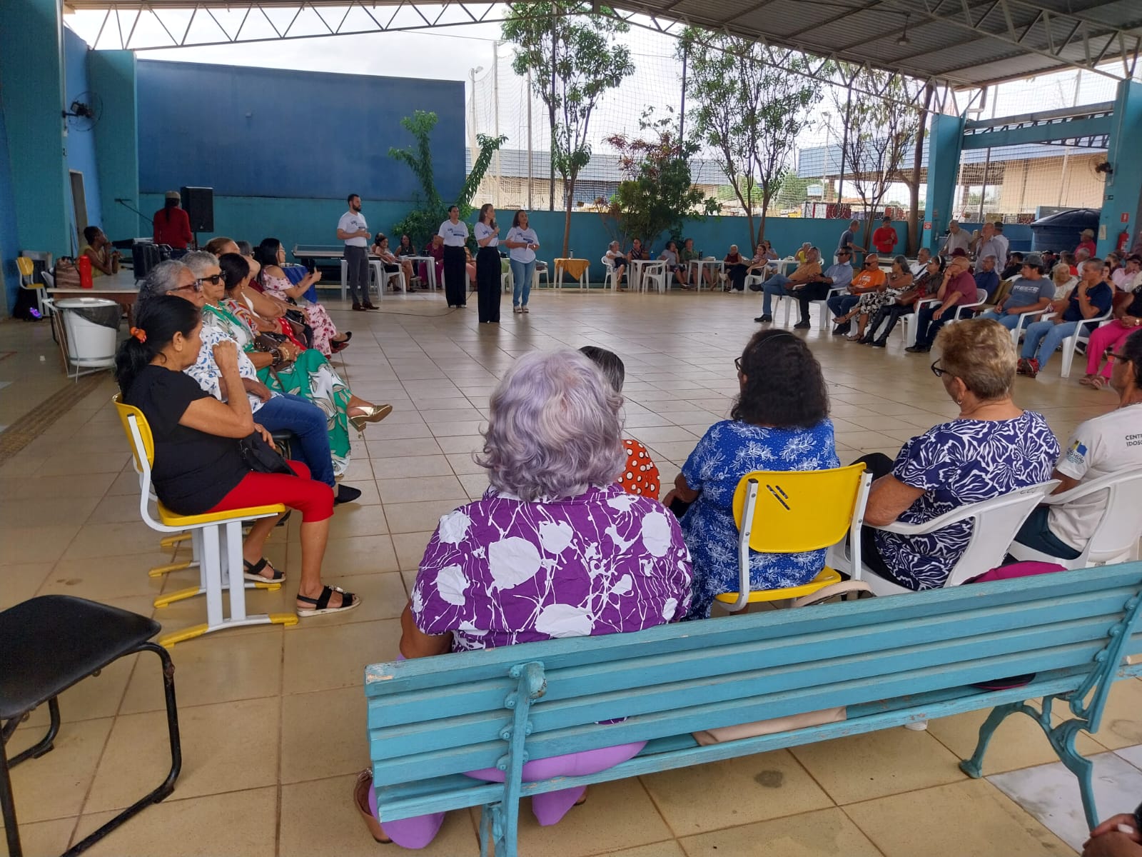 Profissionais que foram responsáveis pela realização da palestra interativa